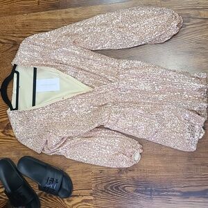 Nwt saints & hearts size small sequin romper